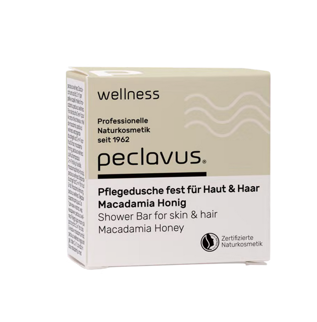 Peclavus Pflegedusche fest 2 in 1 für Haut und Haar Macadamia Honig