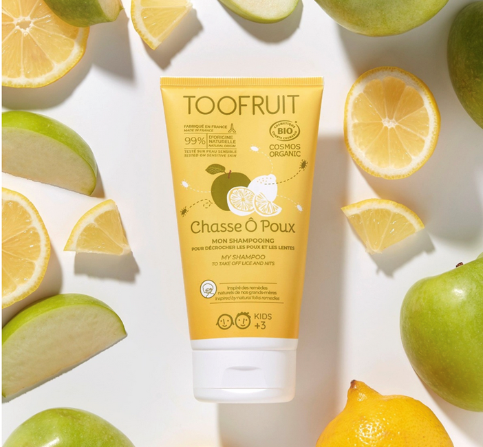 TOOFRUITS Anti-Läuse Haarshampoo Apfel - Zitrone