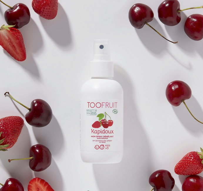 TOOFRUITS Leichtkämmspray Kirsche-Erdbeere