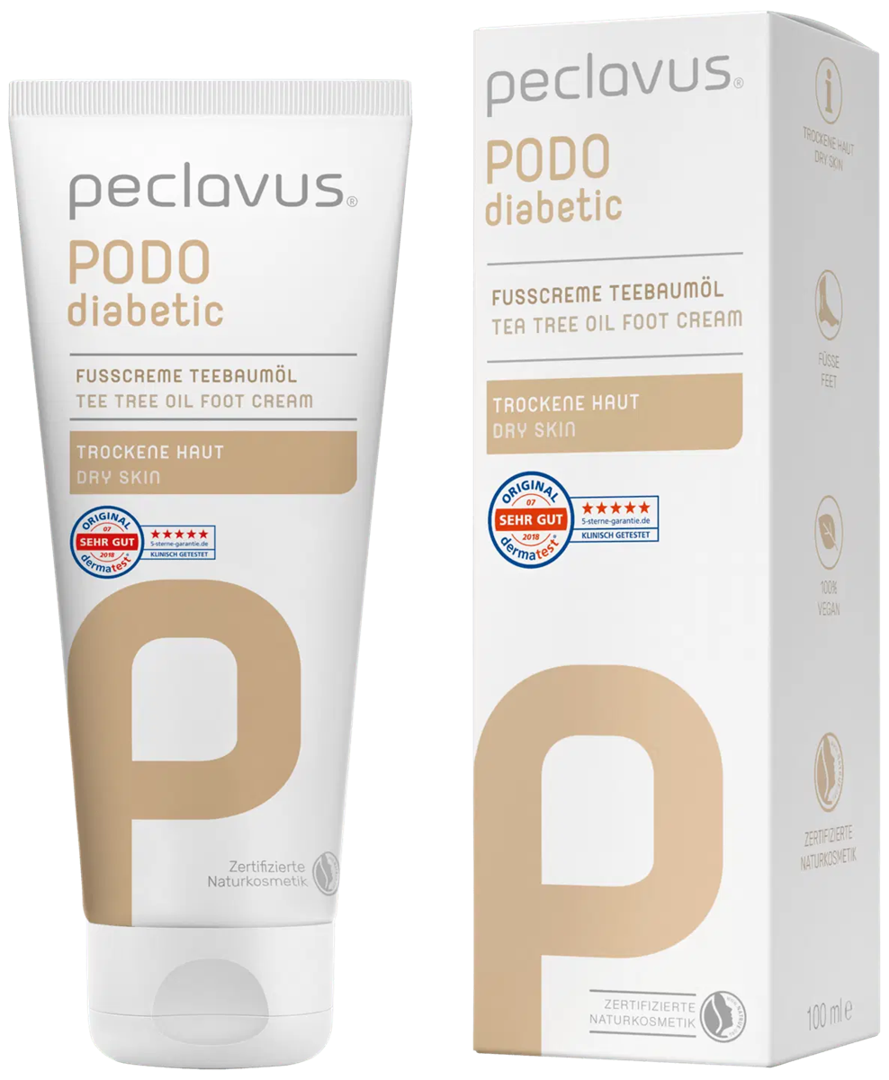 Peclavus Fußpflege Fußcreme Teebaumöl - PODOdiabetic 